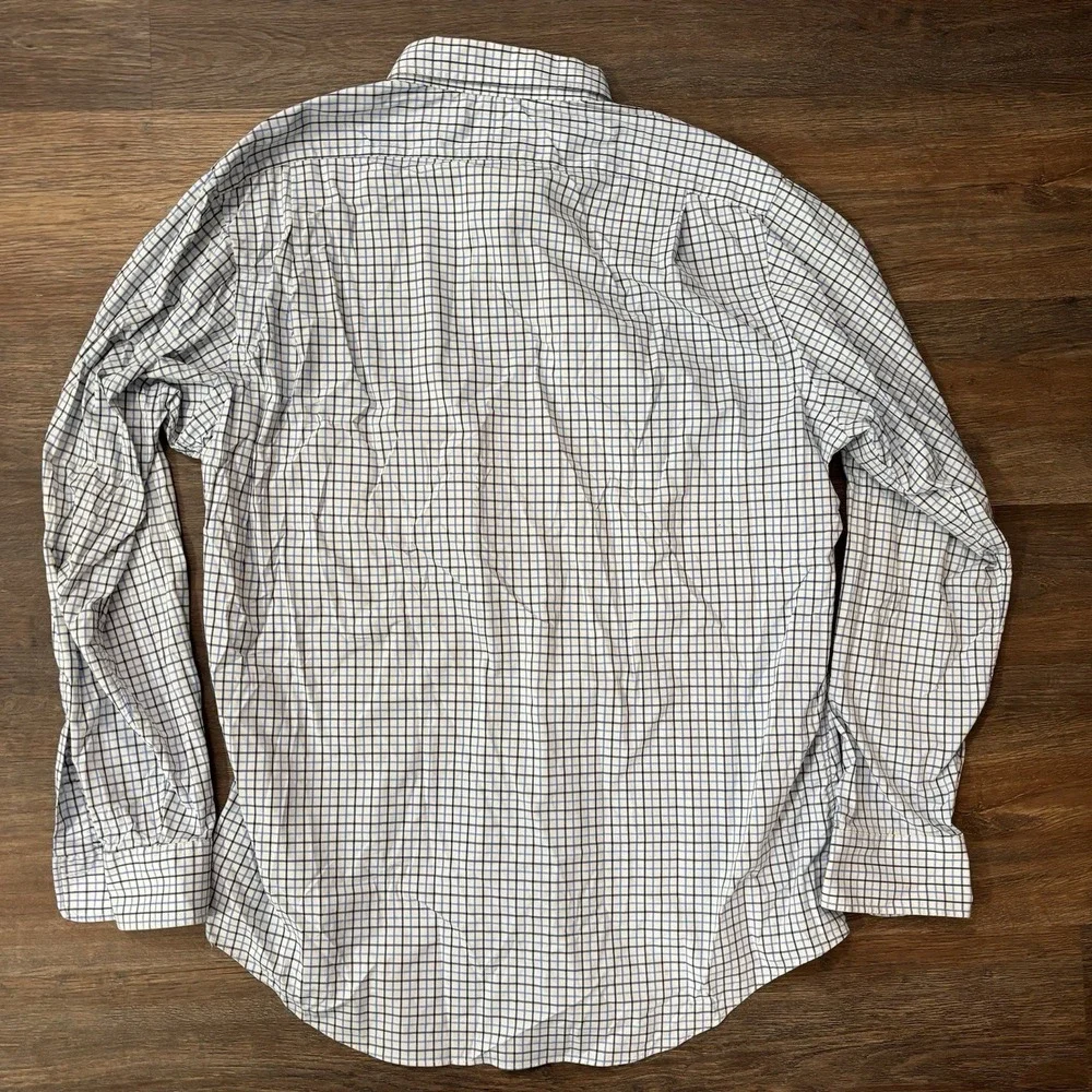 Polo Ralph Lauren Classic Fit Performance Button Up Shirt Men's Sz XL White Blue